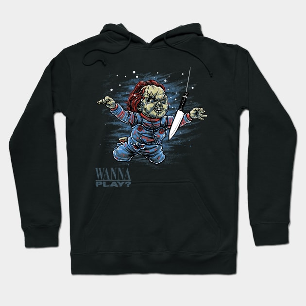 Wanna play? Hoodie by Parin